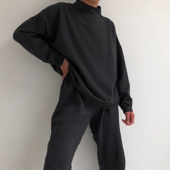 Na Nin Tops - Na Nin James Cotton Mock Neck Sweatshirt